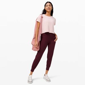 Lululemon Cates short sleeve crop tee Porcelin Pink 6